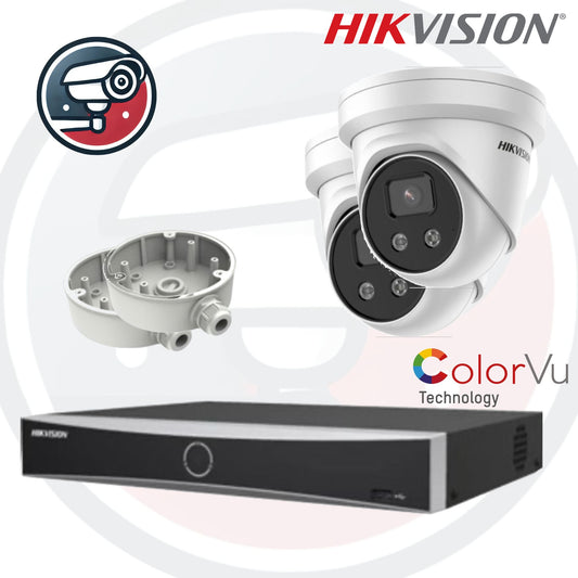 Hikvision Network Video Recorder met 2x 4MP ColorVu Camera