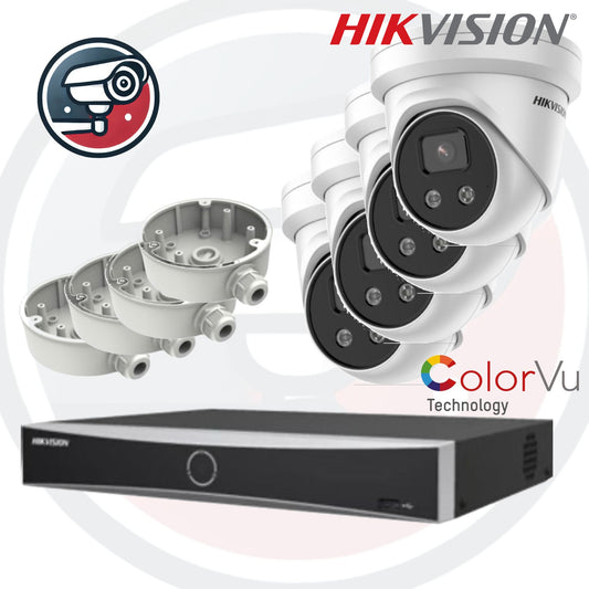 Hikvision Network Video Recorder met 4x 4MP ColorVu Camera