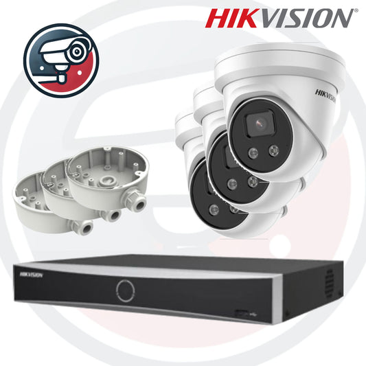 Hikvision Network Video Recorder met 3x 4MP Camera